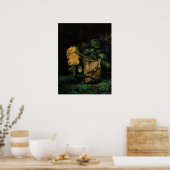 Glazen met rozen van Vincent van Gogh Poster (Keuken)