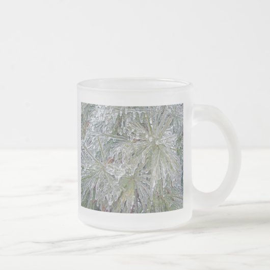 Glazen Mok Iced Pijn - Natuurlijke (Rechts)