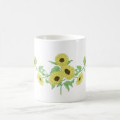 Glazen mok met zonnebloem ontwerp (Center)