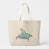 Glazen Muiltje Grote Tote Bag (Achterkant)