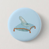 Glazen Muiltje Ronde Button 5,7 Cm (Voorkant)