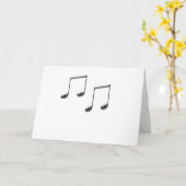 GLAZEN MUZIEKNOTEN KAART (Gele Bloem)