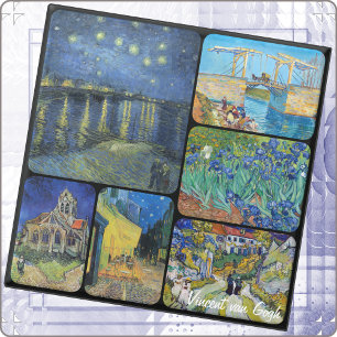 Glazen ONDERLEGGER -Classic Artist Series - van Go Onderzetter