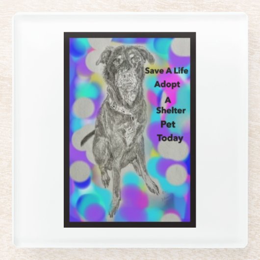 Glazen Onderzetter (Voorkant)