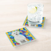 glazen onderzetter (Schuin)