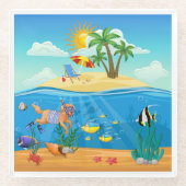 Glazen Onderzetter (Voorkant)