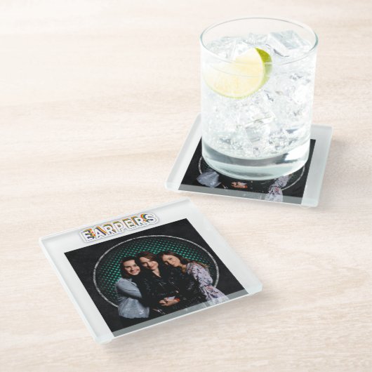 Glazen onderzetter (Schuin)