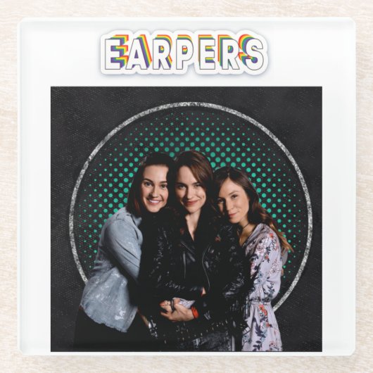 Glazen onderzetter (Voorkant)