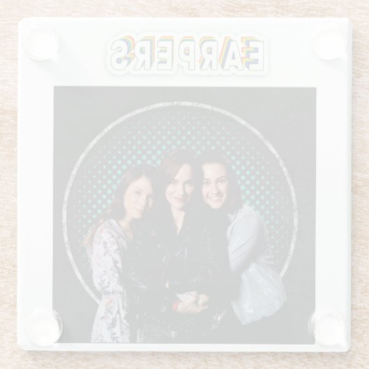 Glazen onderzetter (Achterkant)