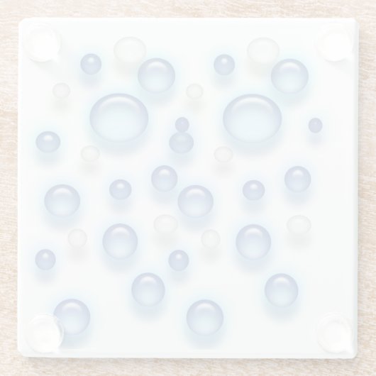 Glazen Onderzetter - 3D-bubbels (Achterkant)