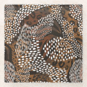 Glazen Onderzetter Dierenprint (Voorkant)