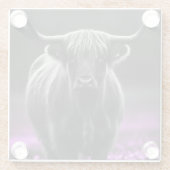 Glazen Onderzetter Fabled Highland Herd (Achterkant)