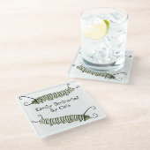 Glazen Onderzetter Gemakkelijk afgeleid door katte (Schuin)