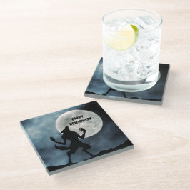 Glazen Onderzetter, Huilende weerwolf Glazen Onderzetter