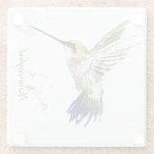 Glazen Onderzetter - Hummingbird (Achterkant)