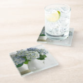 Glazen Onderzetter-Hydrangeas Onderzetter (Schuin)