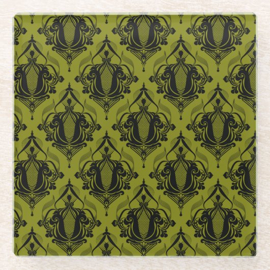 Glazen onderzetter in Olijven kroon in Turkije (Voorkant)