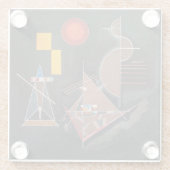 Glazen ONDERZETTER - "Leicht im Schwer" - W. Kandi (Achterkant)