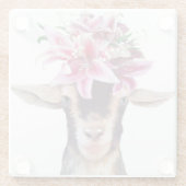 Glazen Onderzetter Lily the Goat (Achterkant)