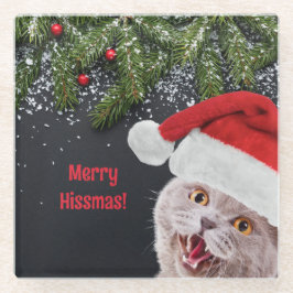 Glazen Onderzetter, Merry Hissmas Glazen Onderzetter