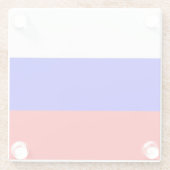 Glazen onderzetter met Russische vlag (Achterkant)