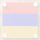 Glazen onderzetter met vlag van Armenië (Achterkant)