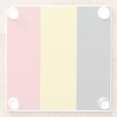 Glazen onderzetter met vlag van België (Achterkant)