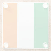 Glazen onderzetter met vlag van Ierland (Achterkant)