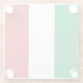 Glazen onderzetter met vlag van Italië (Achterkant)