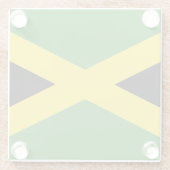 Glazen onderzetter met vlag van Jamaica (Achterkant)