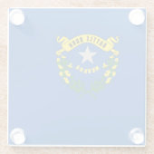 Glazen onderzetter met vlag van Nevada, VS (Achterkant)