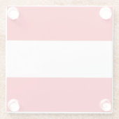 Glazen onderzetter met vlag van Oostenrijk (Achterkant)