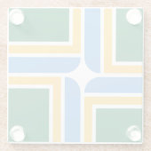 Glazen onderzetter met vlag van Portland, VS (Achterkant)