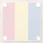 Glazen onderzetter met vlag van Roemenië (Achterkant)