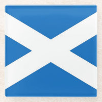 Glazen onderzetter met vlag van Schotland, VK