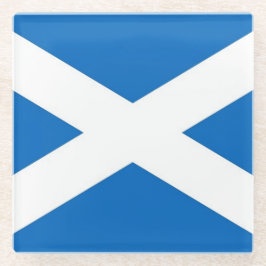 Glazen onderzetter met vlag van Schotland, VK