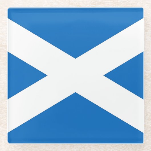 Glazen onderzetter met vlag van Schotland, VK (Voorkant)
