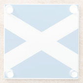 Glazen onderzetter met vlag van Schotland, VK (Achterkant)