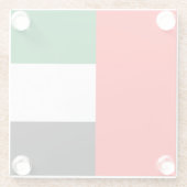 Glazen onderzetter met vlag van UAE (Achterkant)