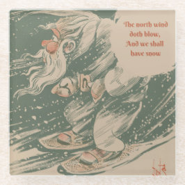 Glazen Onderzetter noordenwind