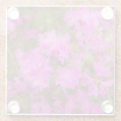 Glazen Onderzetter Paarse Rhododendrons (Achterkant)