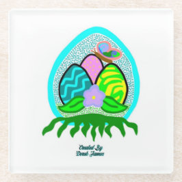 Glazen Onderzetter voor fraaie paaseieren