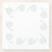 Glazen Onderzetter - Wire Kunstslakken (Achterkant)