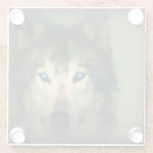 Glazen Onderzetter/Wolf Onderzetter (Achterkant)