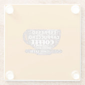 Glazen Onderzetter - Word Cloud (Achterkant)