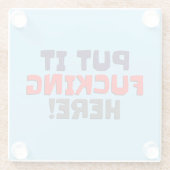 Glazen Onderzetter zet het hier! (Achterkant)