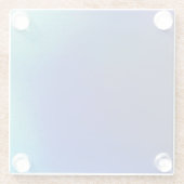 Glazen Onderzetters met blauw en Turquoise Design (Achterkant)