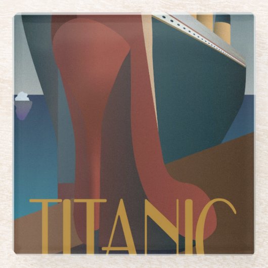 Glazen Onderzetters - Titanic (Voorkant)