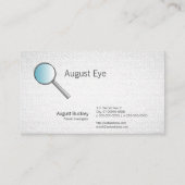 Glazen onderzoeken getextureerd uiterlijk visitekaartje (Voorkant)