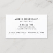 Glazen | Opticien-Visitekaartjes Visitekaartje (Achterkant)